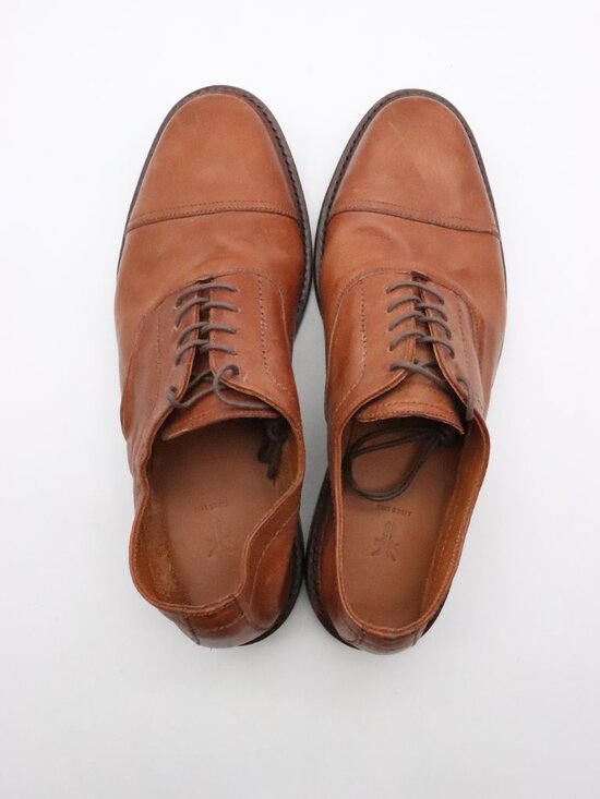 Frye Paul Bal Men\'s Size 10.5 Oxford Cap Toe Brown Leather Dress Classic Shoes main image 5